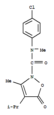  n-(4-氯苯基)-n,3-二甲基-4-(1-甲基乙基)-5-氧代-2(5H)-異噁唑羧酰胺結(jié)構(gòu)式_706803-91-0結(jié)構(gòu)式