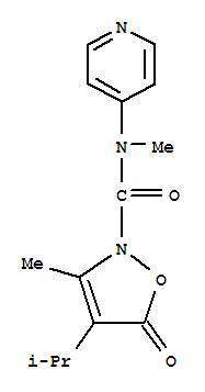  n,3-二甲基-4-(1-甲基乙基)-5-氧代-n-4-吡啶-2(5H)-異噁唑羧酰胺結(jié)構(gòu)式_706803-93-2結(jié)構(gòu)式