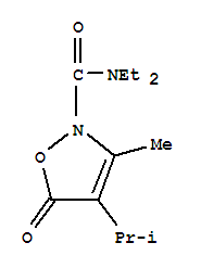 2(5H)-isoxazolecarboxamide, n,n-diethyl-3-methyl-4-(1-methylethyl)-5-oxo-Structure,706803-95-4Structure 2(5H)-isoxazolecarboxamide, n,n-diethyl-3-methyl-4-(1-methylethyl)-5-oxo- Structure,706803-95-4Structure