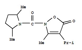 5(2H)-isoxazolone, 2-[(2,5-dimethyl-1-pyrrolidinyl)carbonyl]-3-methyl-4-(1-methylethyl)- Structure,706804-02-6Structure