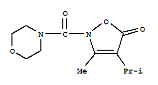 Morpholine, 4-[[3-methyl-4-(1-methylethyl)-5-oxo-2(5h)-isoxazolyl]carbonyl]-(9ci) Structure,706804-29-7Structure