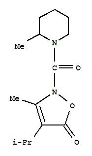 Piperidine, 2-methyl-1-[[3-methyl-4-(1-methylethyl)-5-oxo-2(5h)-isoxazolyl]carbonyl]-(9ci) Structure,706804-36-6Structure