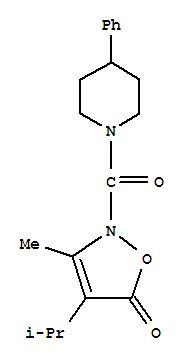 Piperidine, 1-[[3-methyl-4-(1-methylethyl)-5-oxo-2(5h)-isoxazolyl]carbonyl]-4-phenyl-(9ci) Structure,706804-67-3Structure