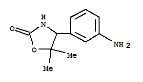 (9ci)-4-(3-氨基苯基)-5,5-二甲基-2-噁唑烷酮結(jié)構(gòu)式_709665-88-3結(jié)構(gòu)式