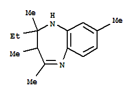 1H-1,5-benzodiazepine,2-ethyl-2,3-dihydro-2,3,4,8-tetramethyl-(9ci) Structure,710355-62-7Structure