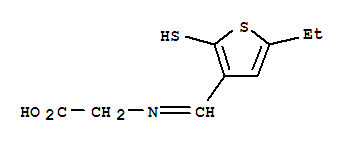 (9ci)-n-[(5-乙基-2-疏基-3-噻吩)亞甲基]-甘氨酸結(jié)構(gòu)式_711593-43-0結(jié)構(gòu)式