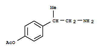 Phenol, 4-(2-amino-1-methylethyl)-, acetate (ester) (9ci) Structure,711598-73-1Structure