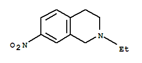 2-乙基-7-硝基-1,2,3,4-四氫異喹啉結(jié)構式_711601-13-7結(jié)構式