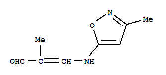 2-Propenal,2-methyl-3-[(3-methyl-5-isoxazolyl)amino]-(9ci) Structure,71224-82-3Structure