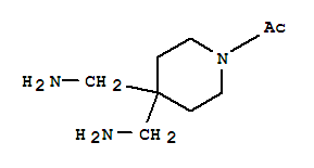 4,4-Piperidinedimethanamine, 1-acetyl-(9ci) Structure,712259-40-0Structure