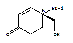 2-Cyclohexen-1-one,4-(hydroxymethyl)-4-(1-methylethyl)-,(4r)-(9ci) Structure,712324-02-2Structure