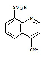  4-(甲基硫代)-8-喹啉磺酸結(jié)構(gòu)式_71330-95-5結(jié)構(gòu)式