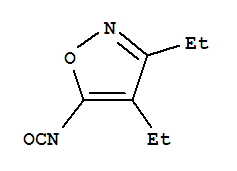 (9ci)-3,4-二乙基-5-異氰?；?異噁唑結(jié)構(gòu)式_71378-41-1結(jié)構(gòu)式
