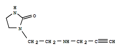 (9ci)-1-[2-(2-丙炔氨基)乙基]-2-咪唑啉酮結(jié)構(gòu)式_714192-94-6結(jié)構(gòu)式