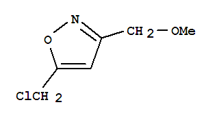 (9ci)-5-(氯甲基)-3-(甲氧基甲基)-異噁唑結(jié)構(gòu)式_71495-01-7結(jié)構(gòu)式