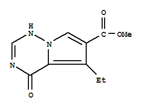 Pyrrolo[2,1-f][1,2,4]triazine-6-carboxylic acid, 5-ethyl-1,4-dihydro-4-oxo-, methyl ester (9ci) Structure,714971-30-9Structure