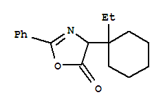 5(4H)-oxazolone, 4-(1-ethylcyclohexyl)-2-phenyl- Structure,71702-92-6Structure