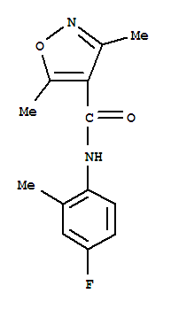 (9ci)-n-(4-氟-2-甲基苯基)-3,5-二甲基-4-異噁唑羧酰胺結(jié)構(gòu)式_717859-26-2結(jié)構(gòu)式