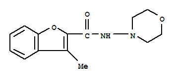 2-Benzofurancarboxamide,3-methyl-n-4-morpholinyl-(9ci) Structure,717870-34-3Structure