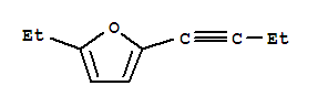 Furan, 2-(1-butynyl)-5-ethyl-(9ci) Structure,71860-16-7Structure