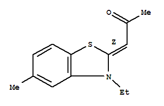 2-Propanone,1-(3-ethyl-5-methyl-2(3h)-benzothiazolylidene)-,(1z)-(9ci) Structure,719277-25-5Structure