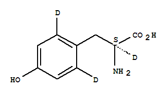 L-酪氨酸-D3結(jié)構(gòu)式_71939-39-4結(jié)構(gòu)式