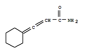 2-Propenamide, 3-cyclohexylidene-(9ci) Structure,72001-23-1Structure