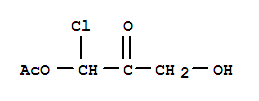 2-Propanone, 1-(acetyloxy)-1-chloro-3-hydroxy- Structure,72156-88-8Structure