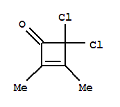 2-Cyclobuten-1-one, 4,4-dichloro-2,3-dimethyl- Structure,72284-72-1Structure