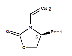 (4s)-(9ci)-3-乙烯-4-(1-甲基乙基)-2-噁唑烷酮結(jié)構(gòu)式_723336-37-6結(jié)構(gòu)式