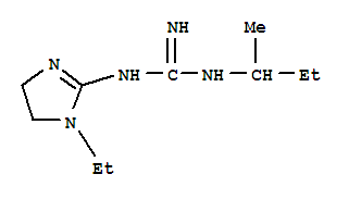 (9ci)-n-(1-乙基-4,5-二氫-1H-咪唑-2-基)-n-(1-甲基丙基)-胍結(jié)構(gòu)式_724412-98-0結(jié)構(gòu)式