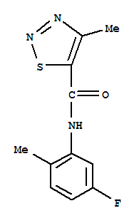 1,2,3-Thiadiazole-5-carboxamide,n-(5-fluoro-2-methylphenyl)-4-methyl-(9ci) Structure,724436-02-6Structure