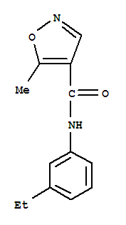 (9ci)-n-(3-乙基苯基)-5-甲基-4-異噁唑羧酰胺結(jié)構(gòu)式_724436-22-0結(jié)構(gòu)式