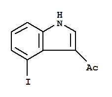 1-(4-碘-1H-吲哚-3-基)-乙酮結(jié)構(gòu)式_72527-77-6結(jié)構(gòu)式