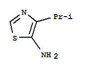 4-異丙基噻唑-5-胺結(jié)構(gòu)式_72632-66-7結(jié)構(gòu)式