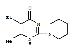 4(1H)-pyrimidinone,5-ethyl-6-methyl-2-(1-piperidinyl)-(9ci) Structure,727390-78-5Structure