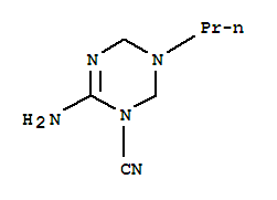 1,3,5-Triazin-2-amine,1-cyano-1,4,5,6-tetrahydro-5-propyl-(9ci) Structure,727421-04-7Structure