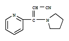 2-Propenenitrile,3-(2-pyridinyl)-3-(1-pyrrolidinyl)-(9ci) Structure,72764-91-1Structure