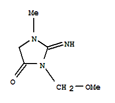 (9ci)-2-亞氨基-3-(甲氧基甲基)-1-甲基-4-咪唑啉酮結(jié)構(gòu)式_727647-67-8結(jié)構(gòu)式