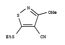 (9ci)-5-(乙基硫代)-3-甲氧基-4-異噻唑甲腈結(jié)構(gòu)式_727685-39-4結(jié)構(gòu)式