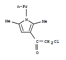 Ethanone, 2-chloro-1-(2,5-dimethyl-1-propyl-1h-pyrrol-3-yl)-(9ci) Structure,727705-98-8Structure