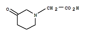 1-Piperidineaceticacid,3-oxo-(9ci) Structure,728857-06-5Structure