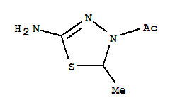 1-(5-Amino-2-methyl-[1,3,4]thiadiazol-3-yl)-ethanone Structure,72926-03-5Structure