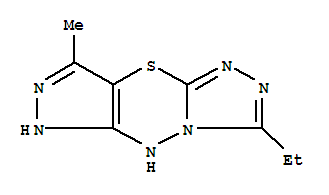 Pyrazolo[3,4-e]-1,2,4-triazolo[3,4-b][1,3,4]thiadiazine, 3-ethyl-5,6-dihydro-8-methyl-(9ci) Structure,729553-86-0Structure