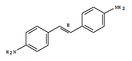 (E)-4-(4-氨基苯乙烯)苯胺結構式_7314-06-9結構式