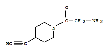 Piperidine, 1-(aminoacetyl)-4-ethynyl-(9ci) Structure,732242-82-9Structure