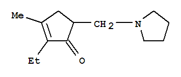 2-Cyclopenten-1-one,2-ethyl-3-methyl-5-(1-pyrrolidinylmethyl)-(9ci) Structure,732930-12-0Structure