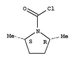 1-Pyrrolidinecarbonyl chloride, 2,5-dimethyl-, cis-(9ci) Structure,73301-09-4Structure