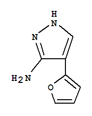 1H-pyrazol-3-amine,4-(2-furanyl)-(9ci) Structure,733055-39-5Structure