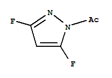 1H-pyrazole, 1-acetyl-3,5-difluoro-(9ci) Structure,73311-18-9Structure